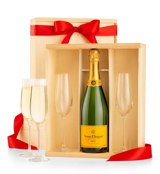 Keepsake Champagne Crate with Veuve Clicquot