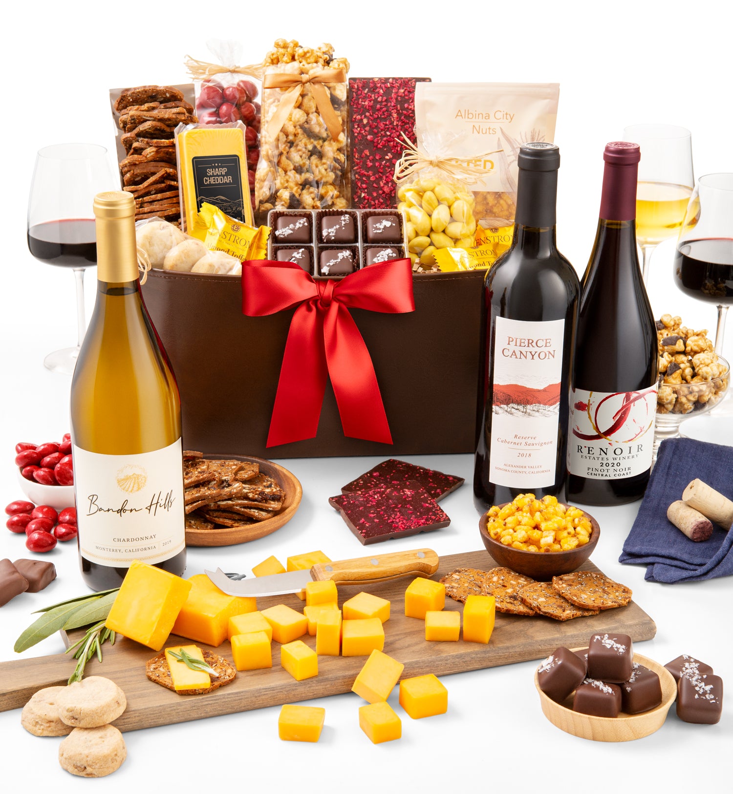 The Italian Job Wine Gift Basket by Pompei Baskets