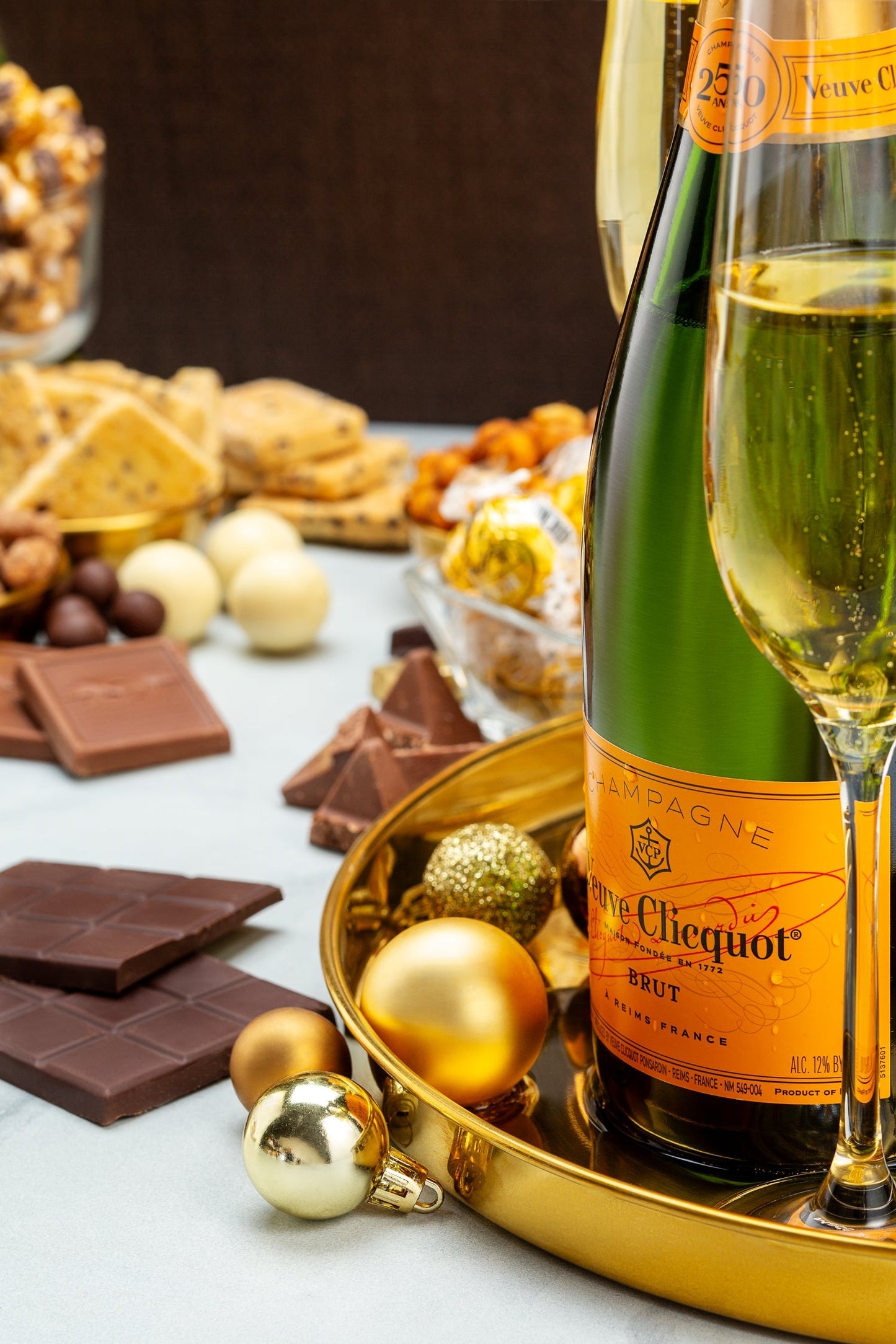Veuve Clicquot and Bissinger's Heart Chocolates