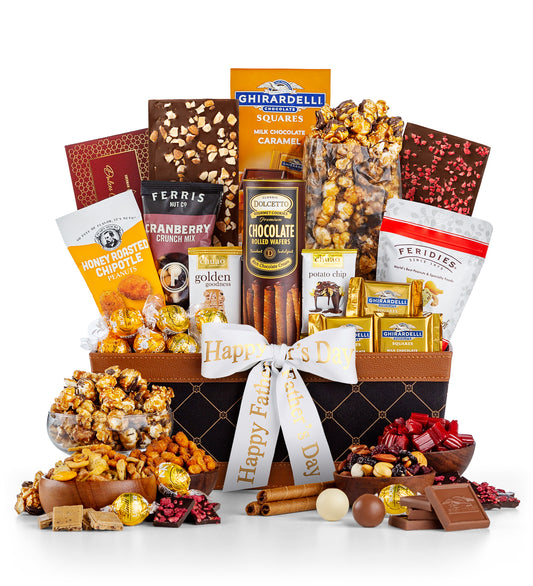 Father's Day Golden Gourmet Classic Gift Basket