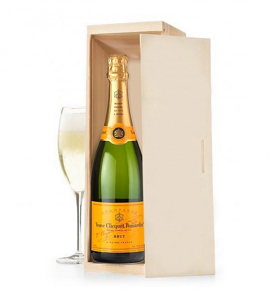 Veuve Clicquot Brut Champagne Crate – GiftTree