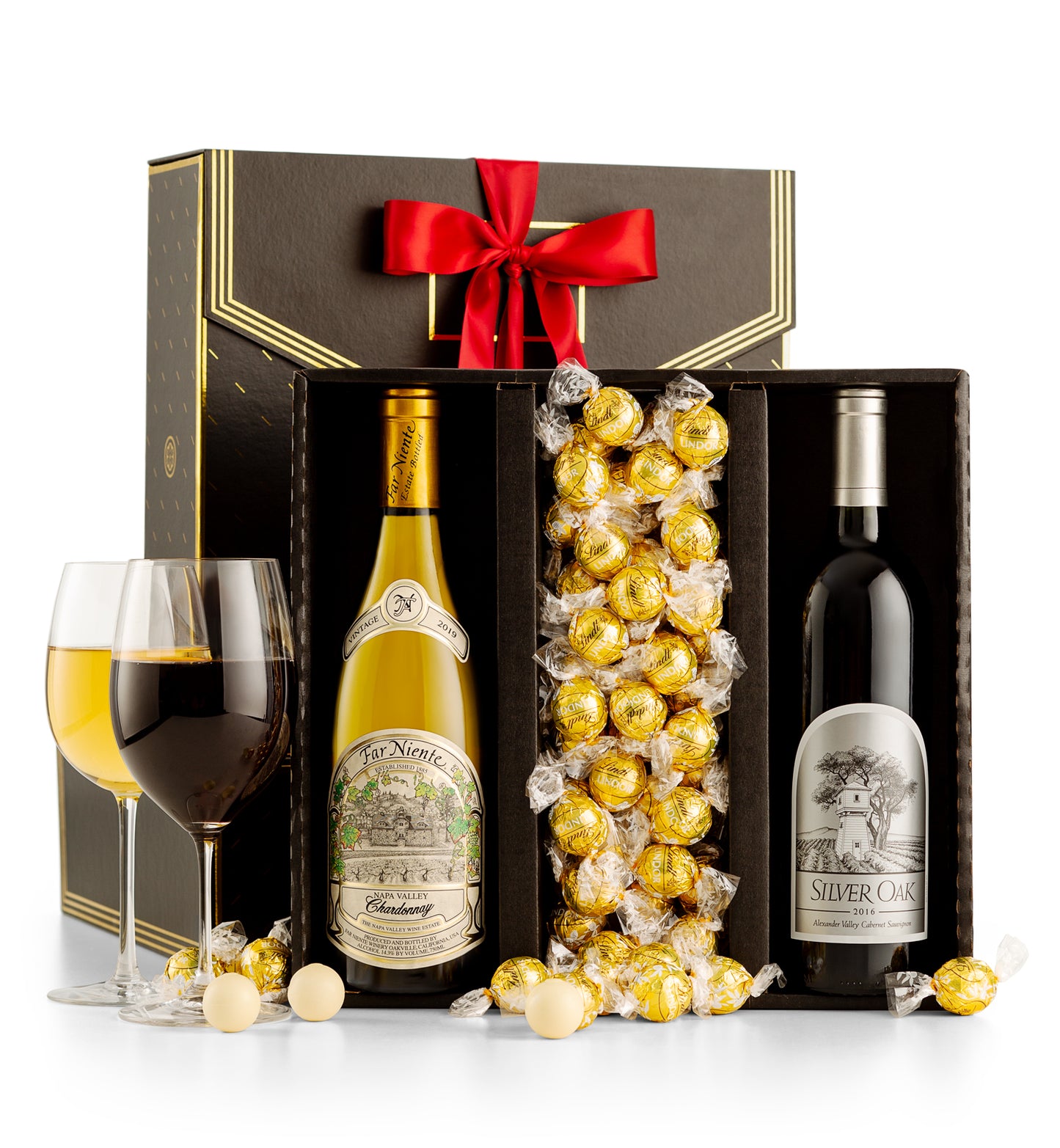 The Black Tie Affair Wine Gift Far Niente and Silver Oak