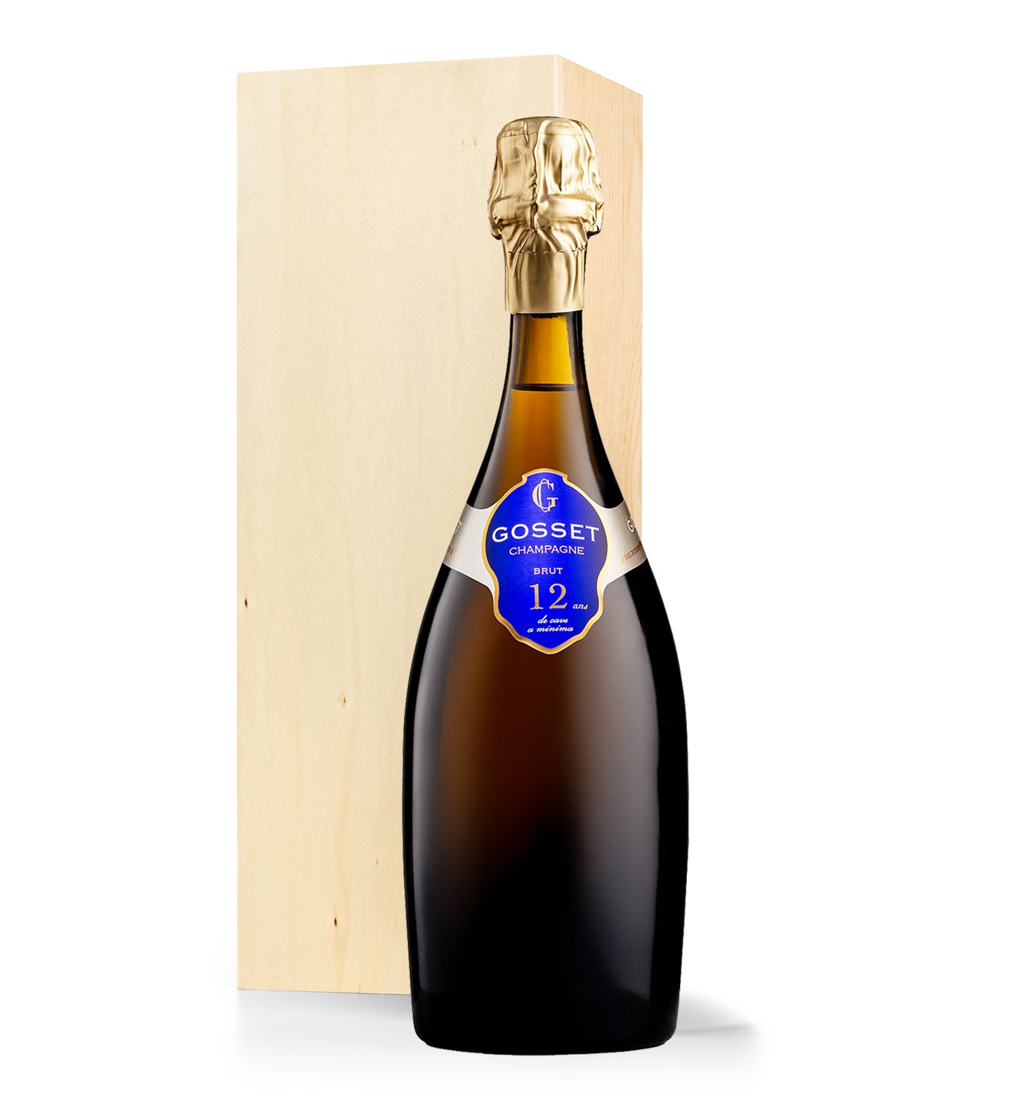 Gosset 12 Ans De Cave A Minima Brut in Wooden Crate