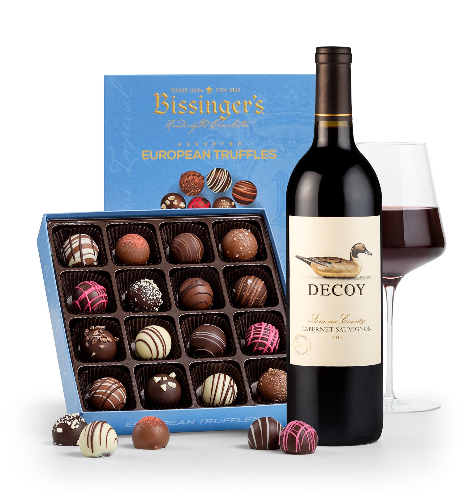 Decoy Cabernet Sauvignon and Bissinger's European Truffles