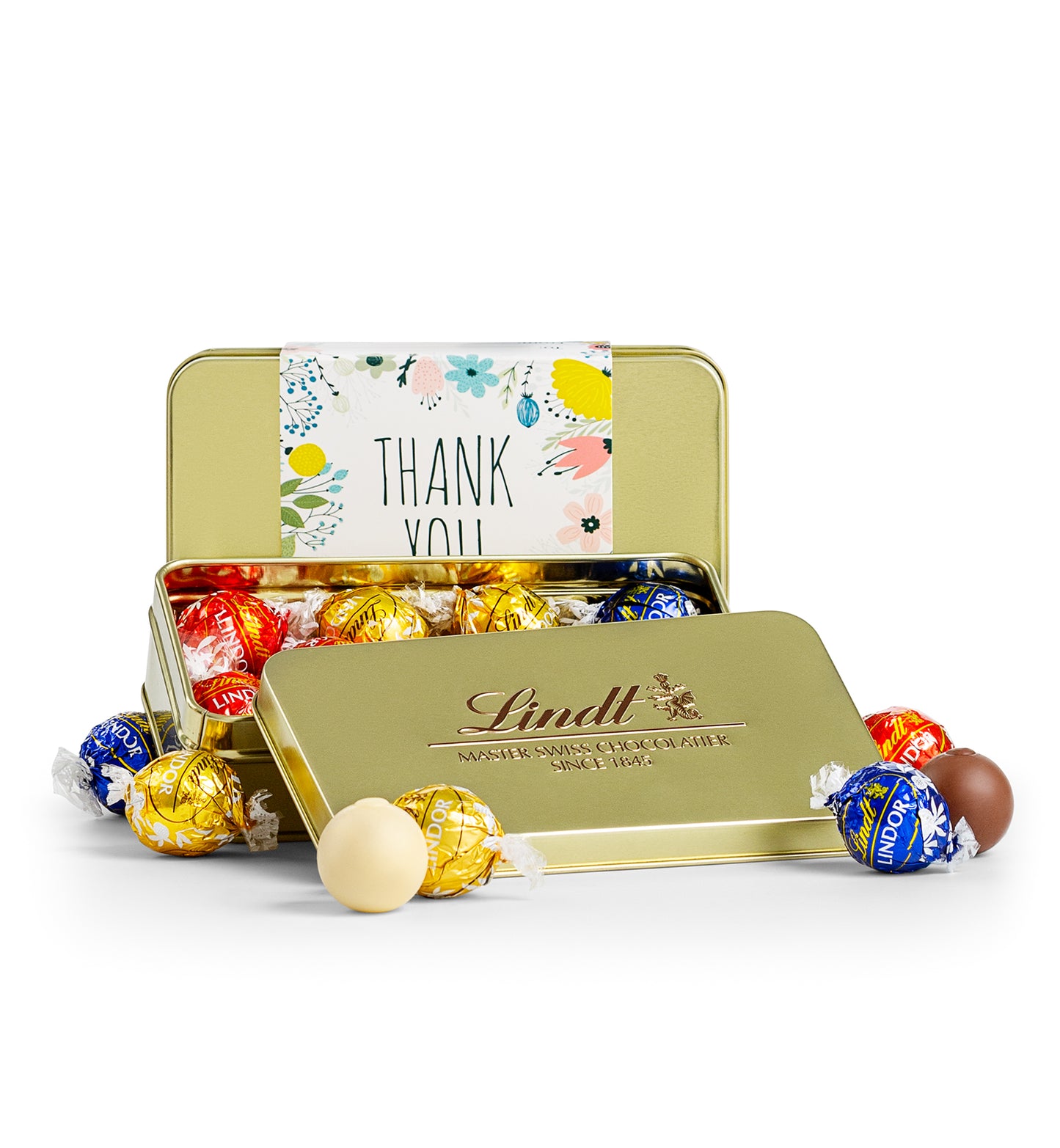LINDOR Thank You Truffle Tin with Veuve Clicquot
