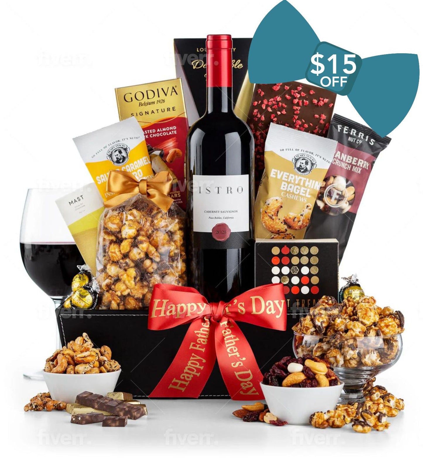 Father's Day 5th Avenue Classic Wine Basket