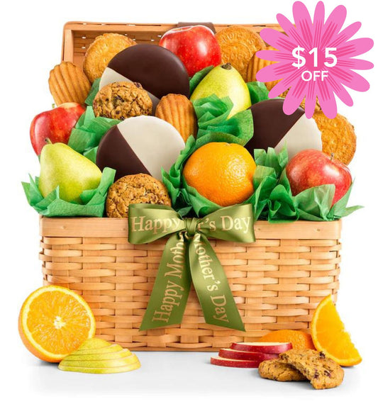 Mother's Day Premium Grade Fruit and Cookies Basket