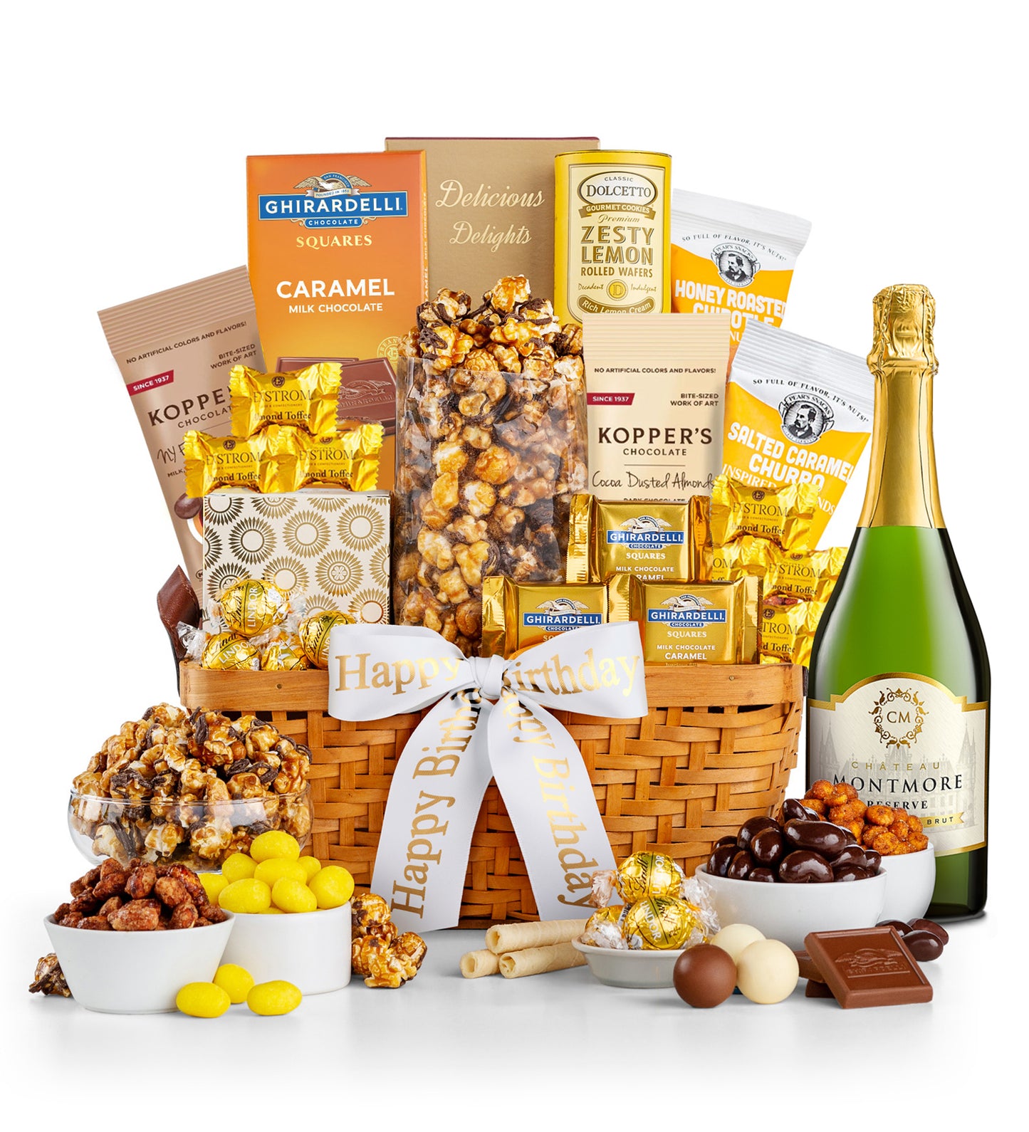 Happy Birthday As Good As Gold with Chateau Montmore Reserve Sparkling