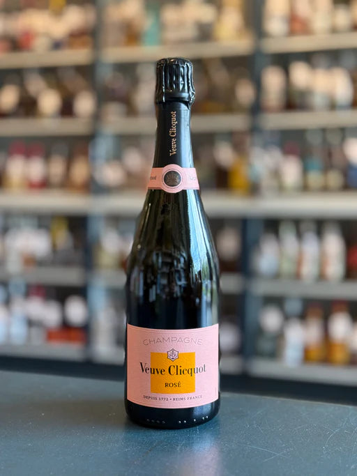 Veuve Clicquot Rosé Champagne and Flutes