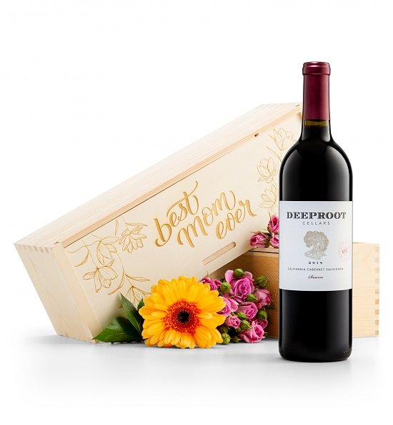 Best Mom Ever! Wine Crate - DeepRoot Cellars Wine