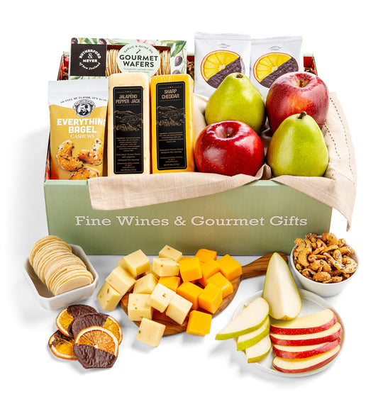 Fresh Fruit Duo and Cheese gift box