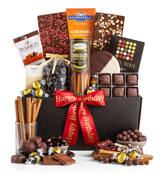 Happy Birthday Broadway Chocolatier gift basket