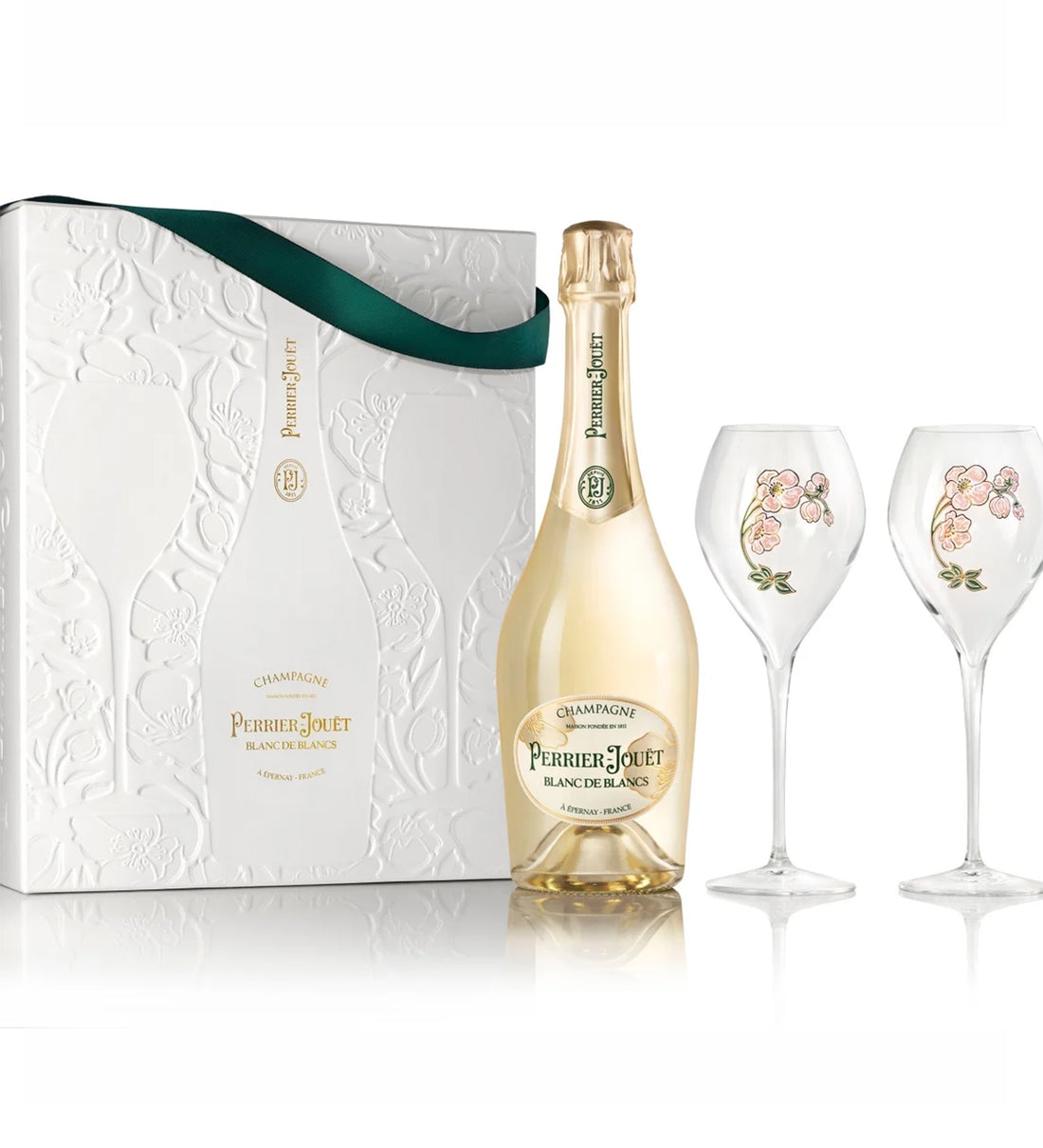 Perrier-Jouët Blason Blanc De Blancs With Flutes