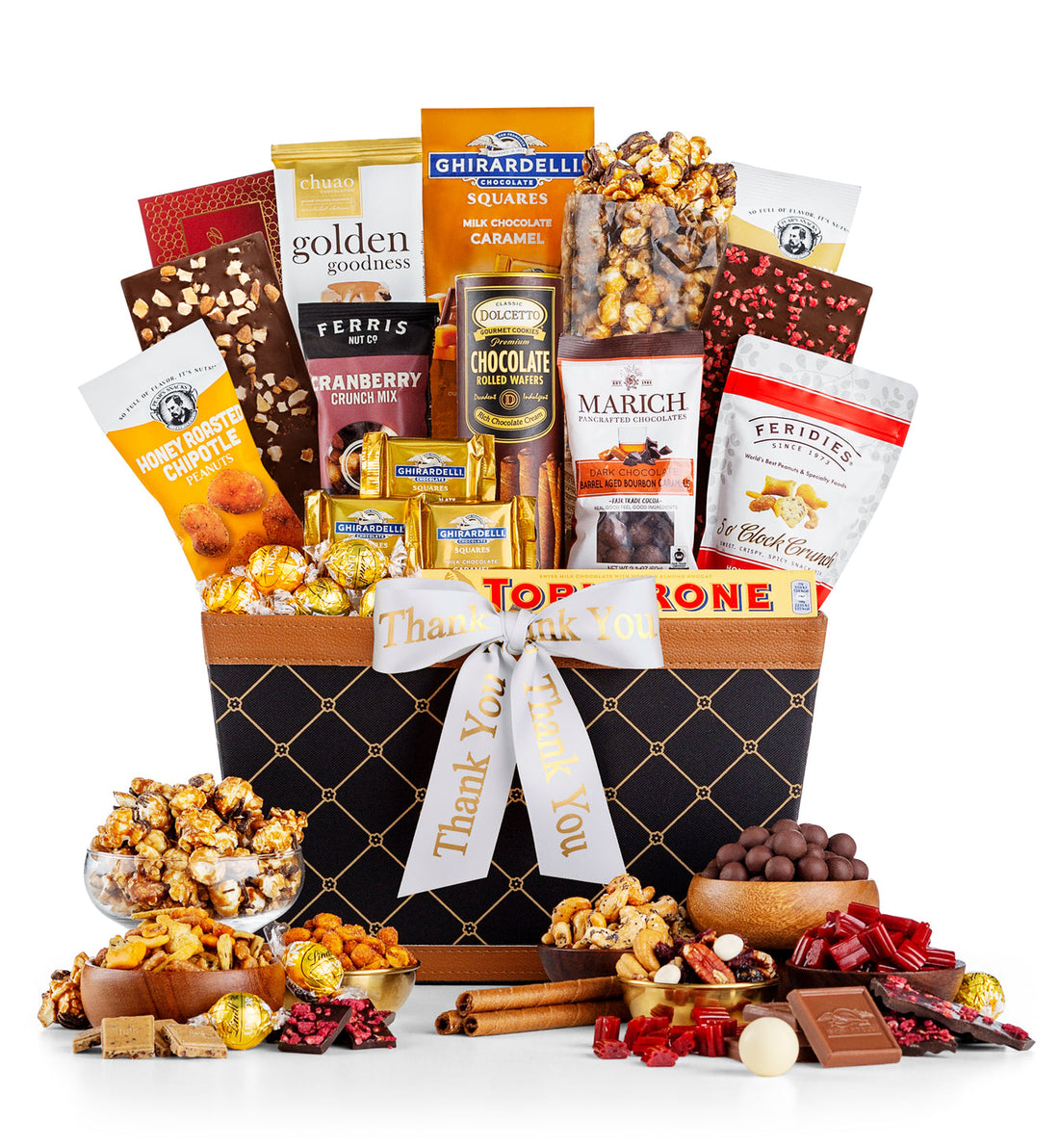 Thank You Golden Gourmet Grand Gift Basket