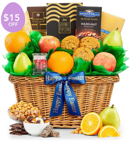 Happy Easter Five Star Premium Grade Fruit Basket