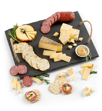 Slate Serving Board with Artisan Cheeses