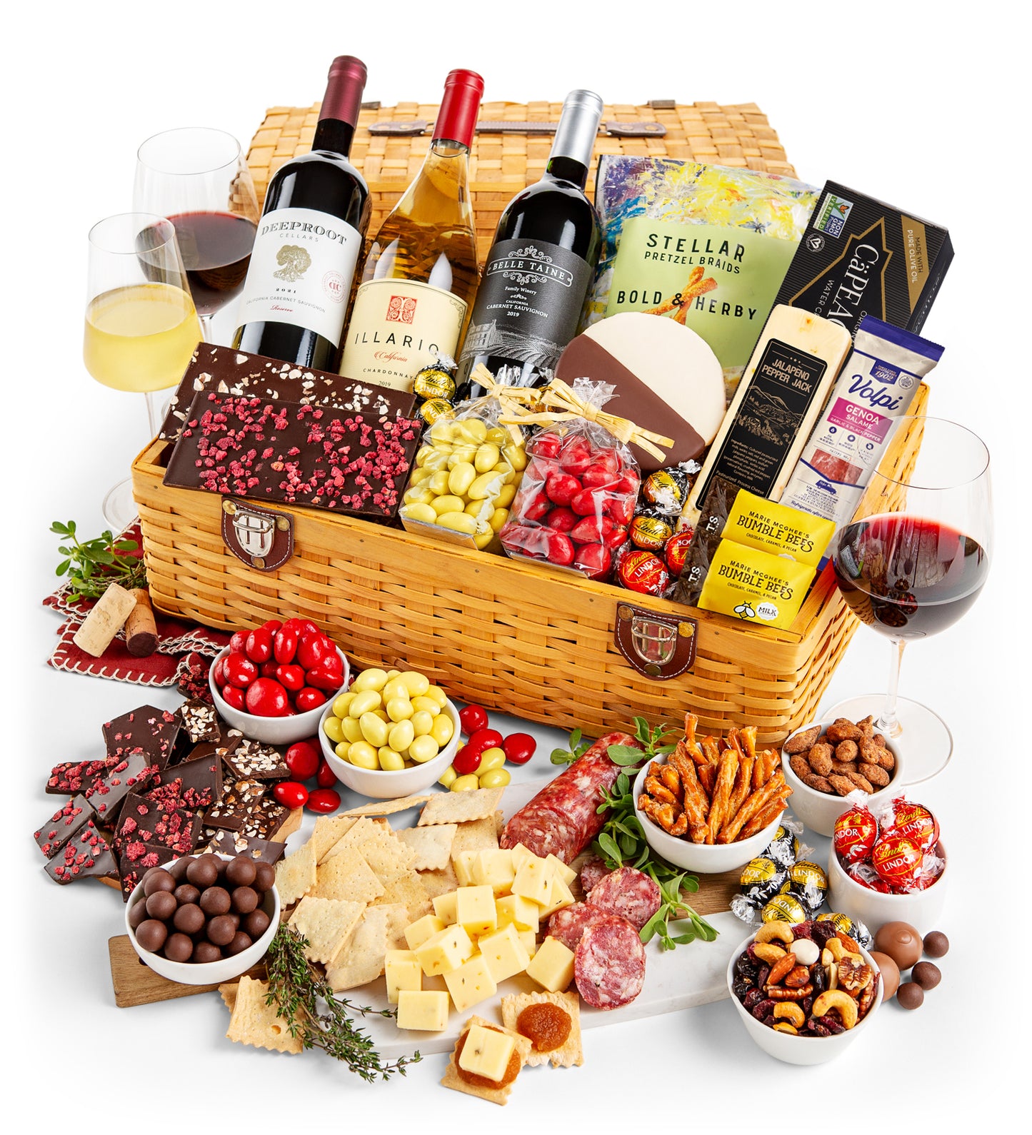 Hampton's Country Estate Wine Basket