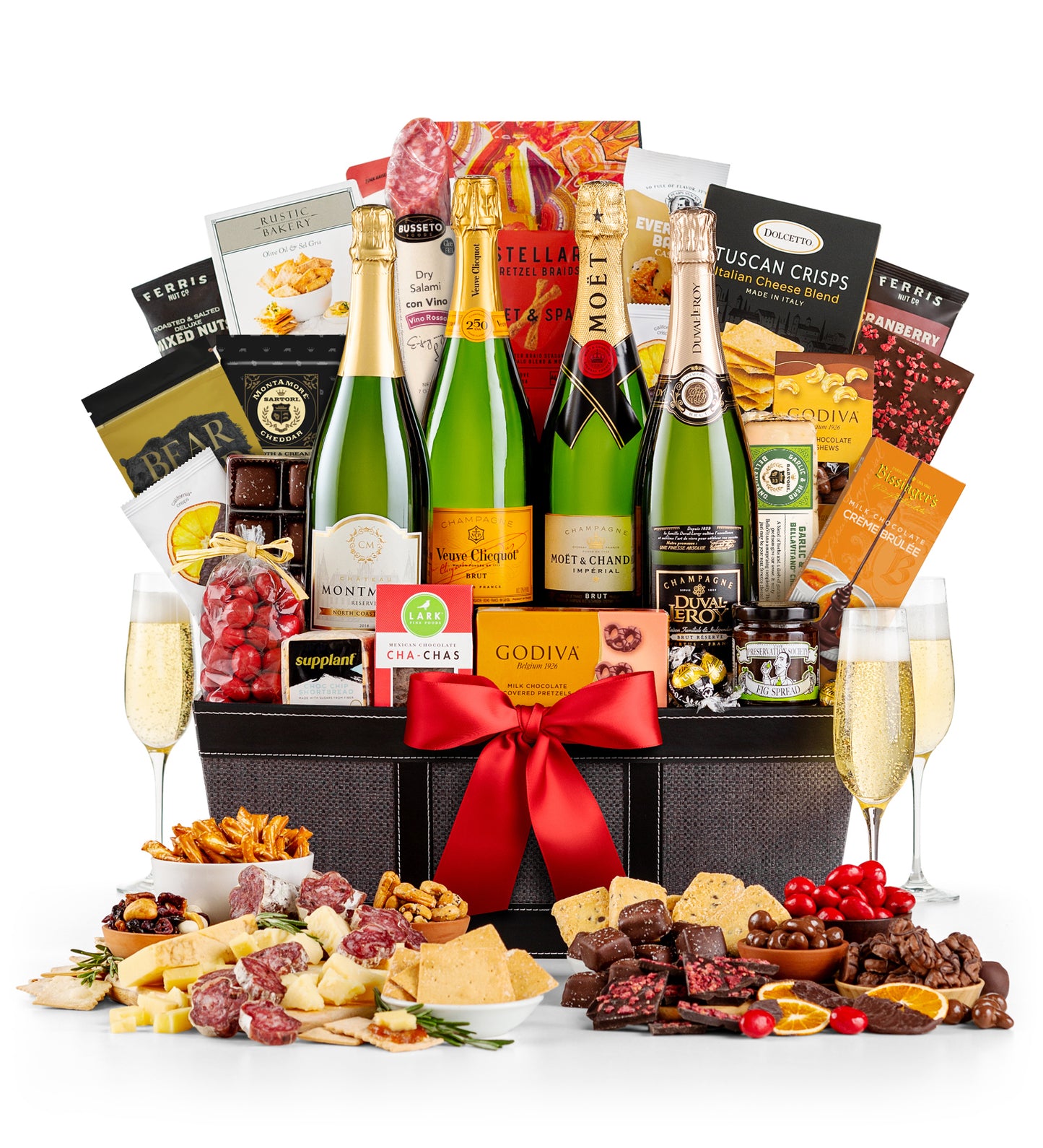 Opulent Park Avenue Champagne Basket