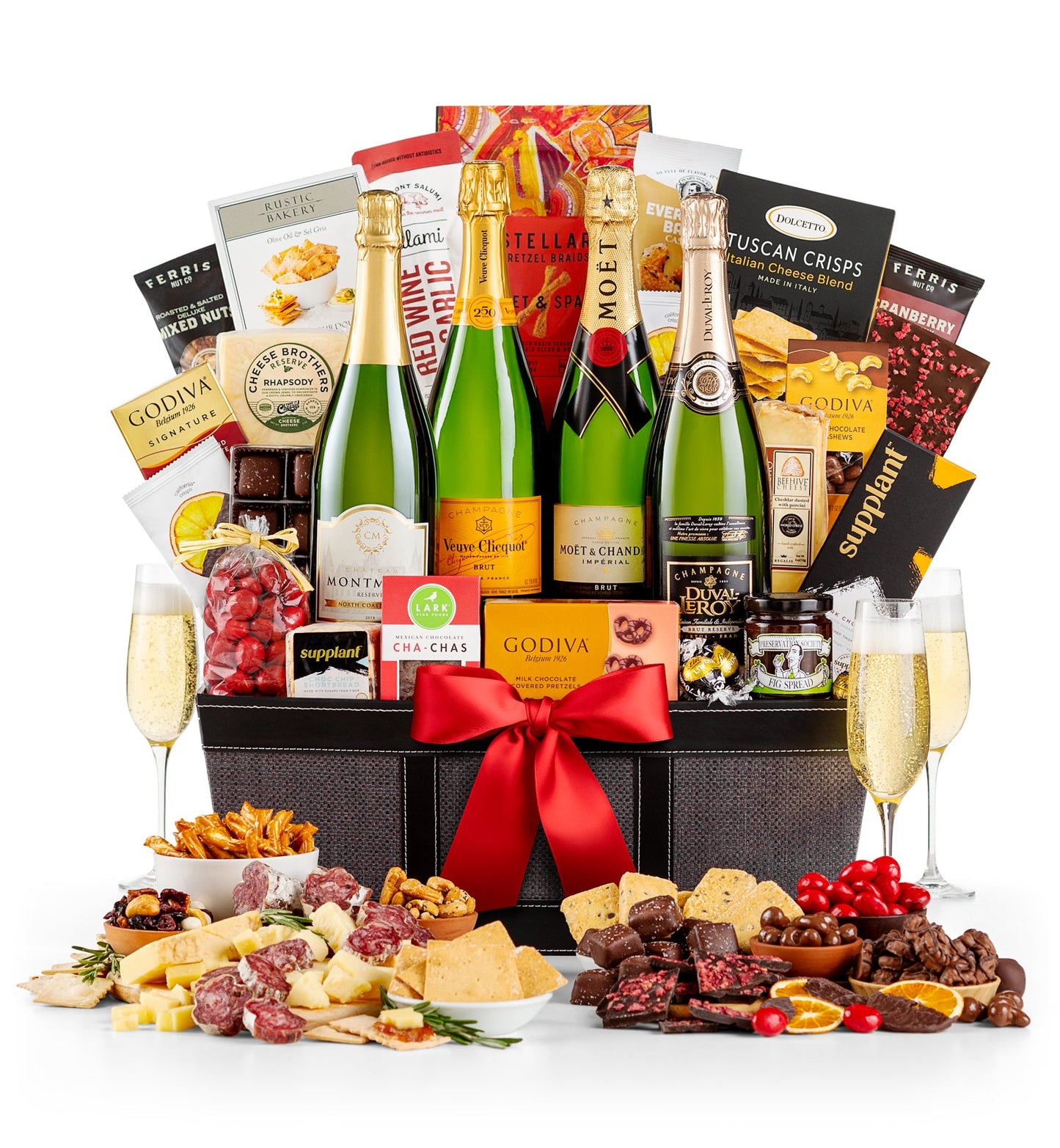 Opulent Park Avenue Champagne Basket
