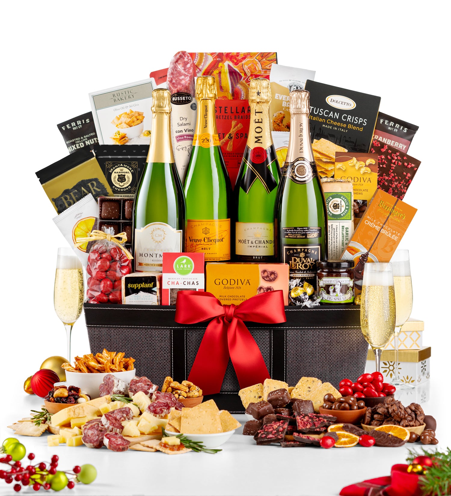 Opulent Park Avenue Champagne Basket