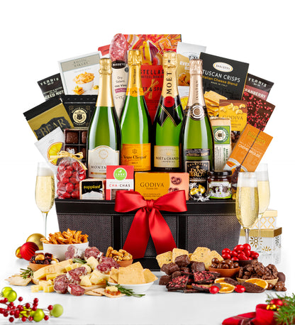 Opulent Park Avenue Champagne Basket