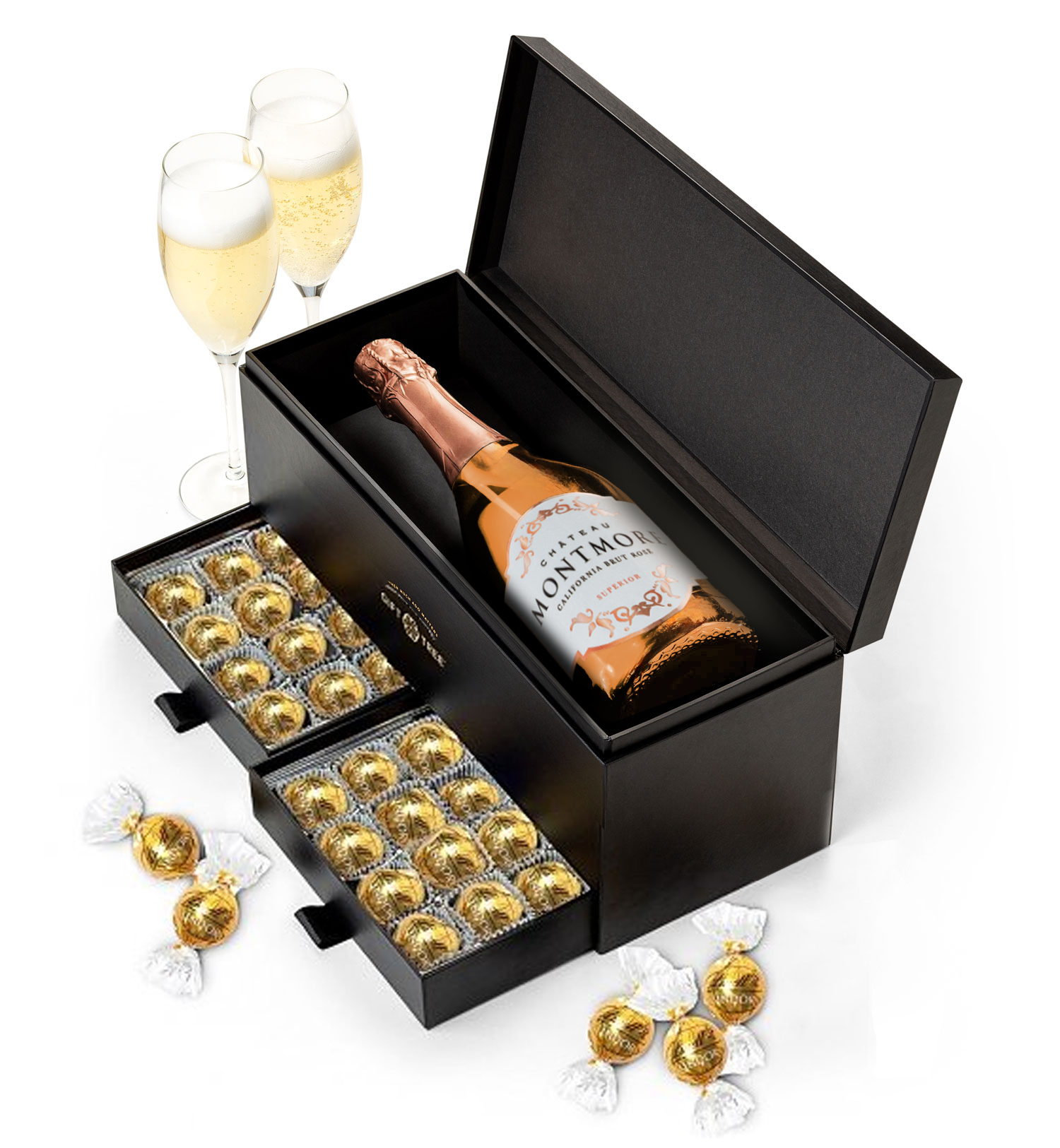 Chateau Montmore Sparkling Rosé and Chocolate Pairing
