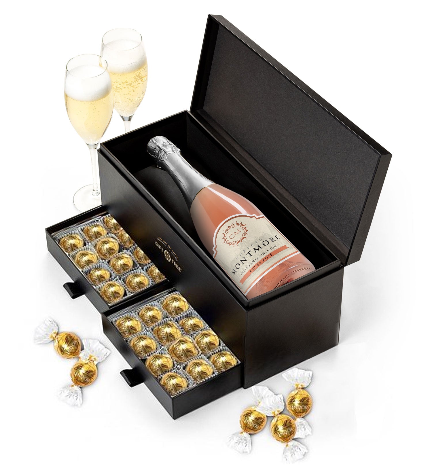 Chateau Montmore Sparkling Rosé and Chocolate Pairing