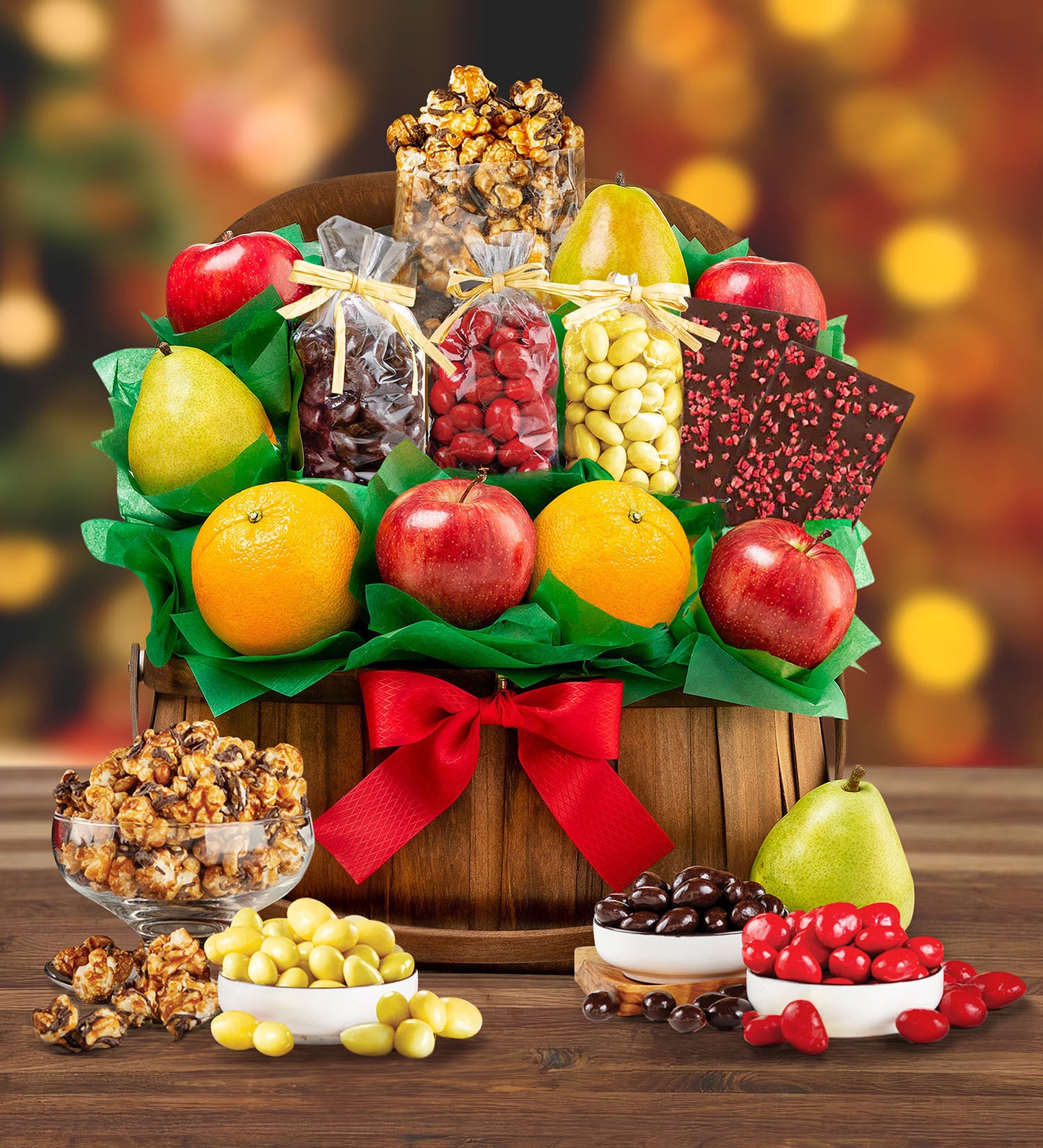 Orchard Fruit and Chocolates Holiday Gift Basket