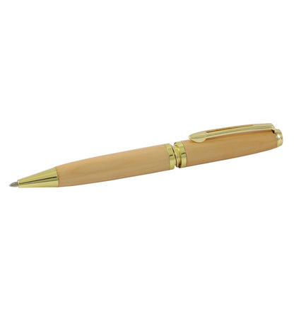 Classic Wood & Gold Ballpoint Pen