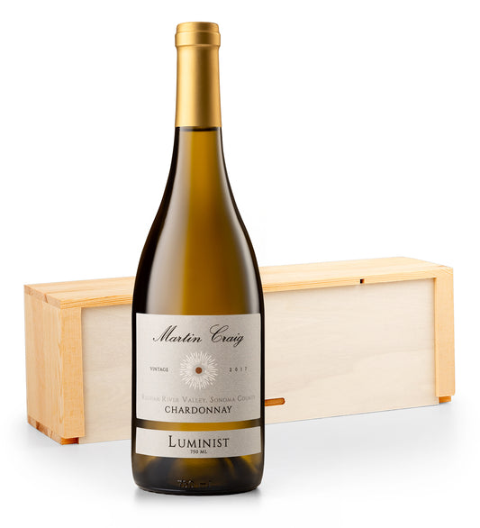Martin Craig Chardonnay with Signature Wood Crate