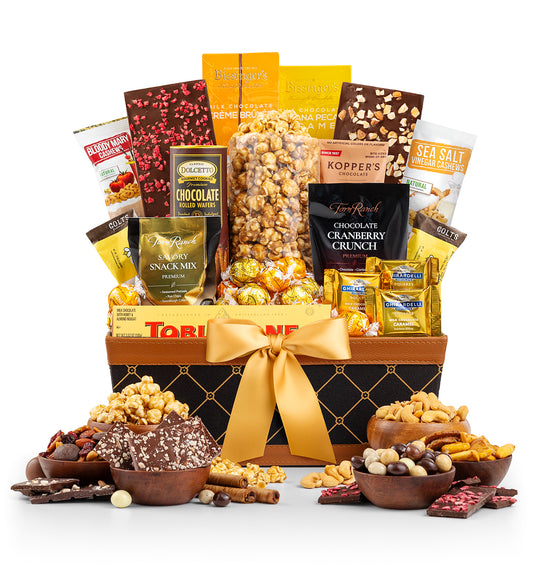 Golden Gourmet Grand Gift Basket