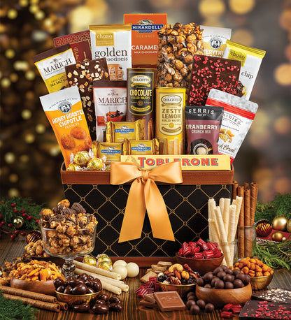 Golden Gourmet Supreme Holiday Gift Basket
