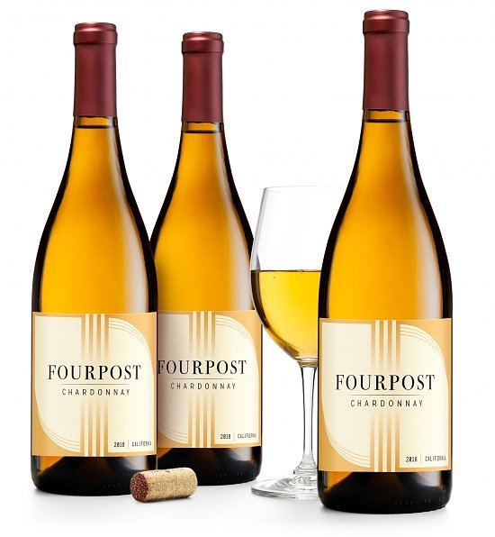 FourPost Chardonnay 3 bottle wine bundle