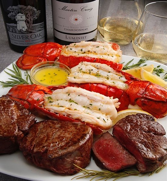 Steak & Lobster Dinner For Four Gift