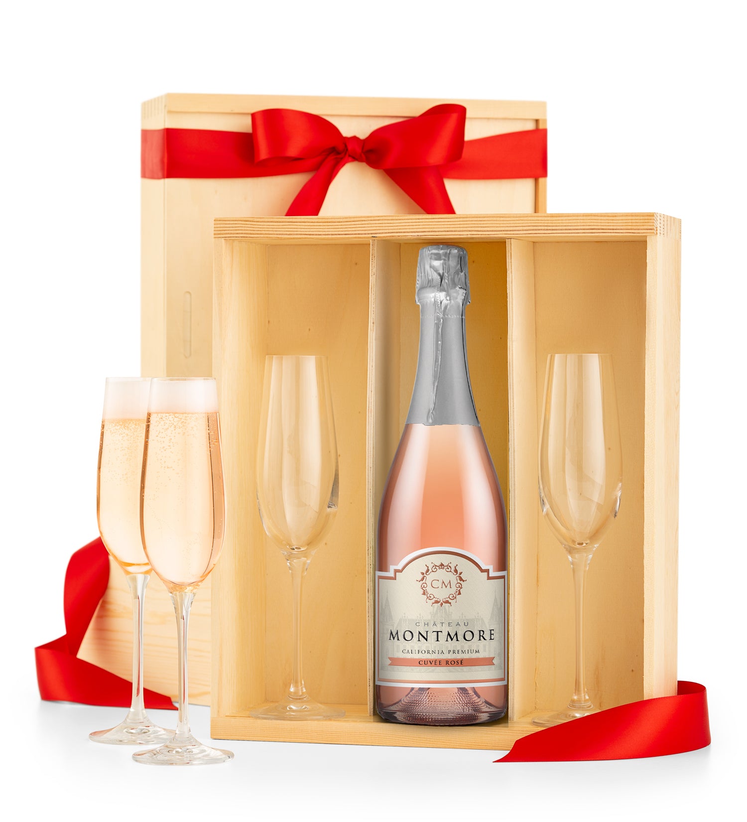 Chateau Montmore Sparkling Rosé Keepsake Toast Crate