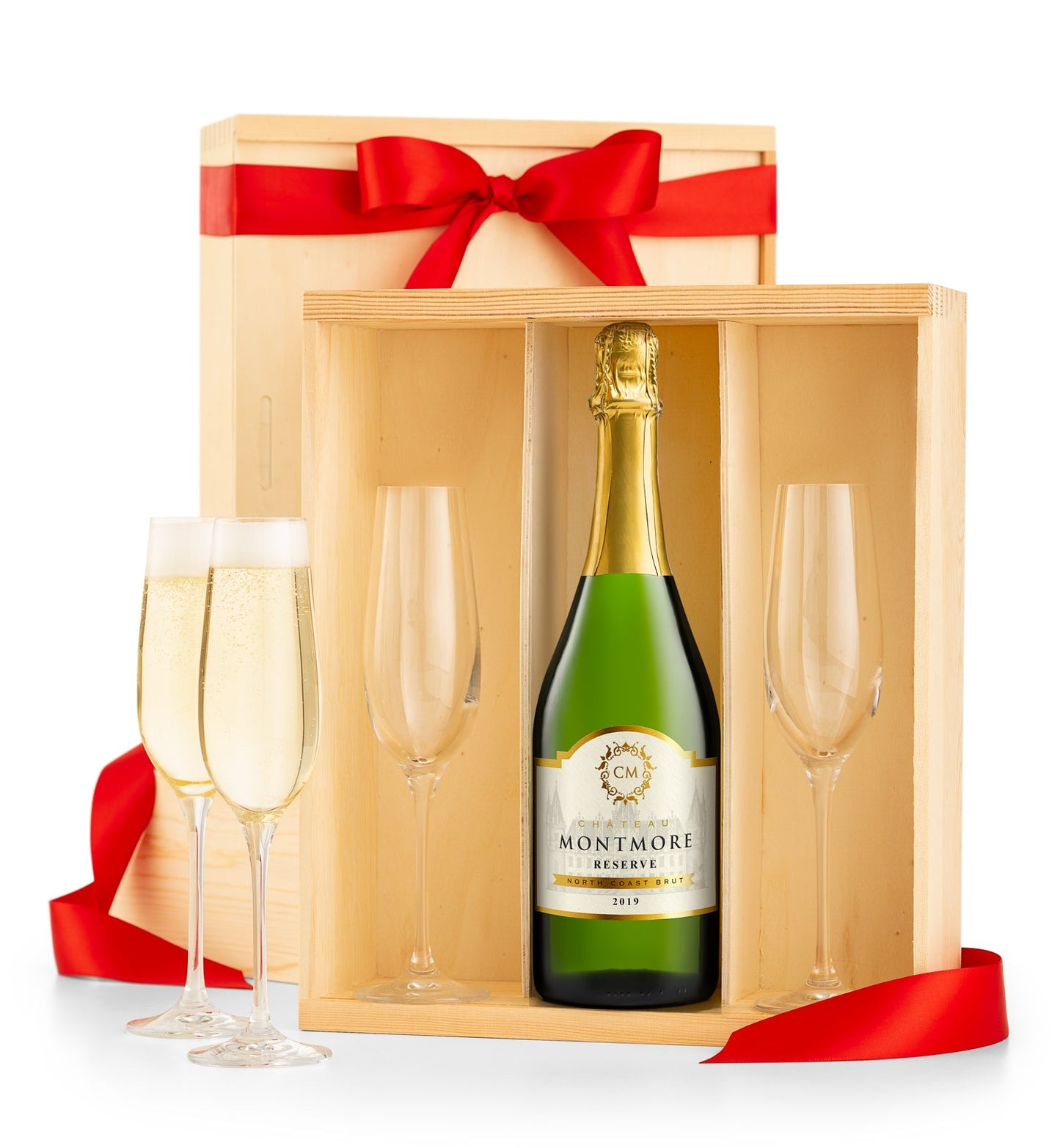 Keepsake Champagne Toast Crate with Chateau Montmore