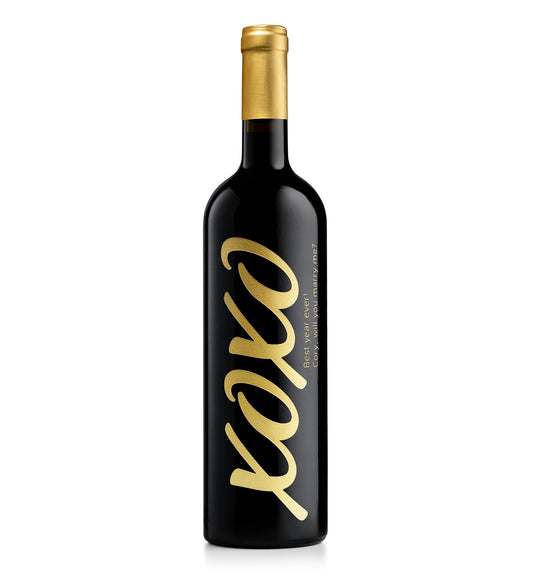 XOXO Wine Bottle