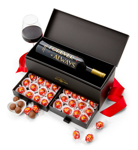 Forever + Always Treasured Wine & Chocolate Gift Box