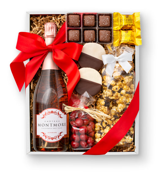 Cheers Gift Box with Chateau Montmore Sparkling Rosé