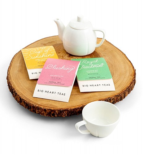 Wood Tea Cup, Tray & Coaster Personalized Bday Gift Set For Tea Lover -  woodgeekstore