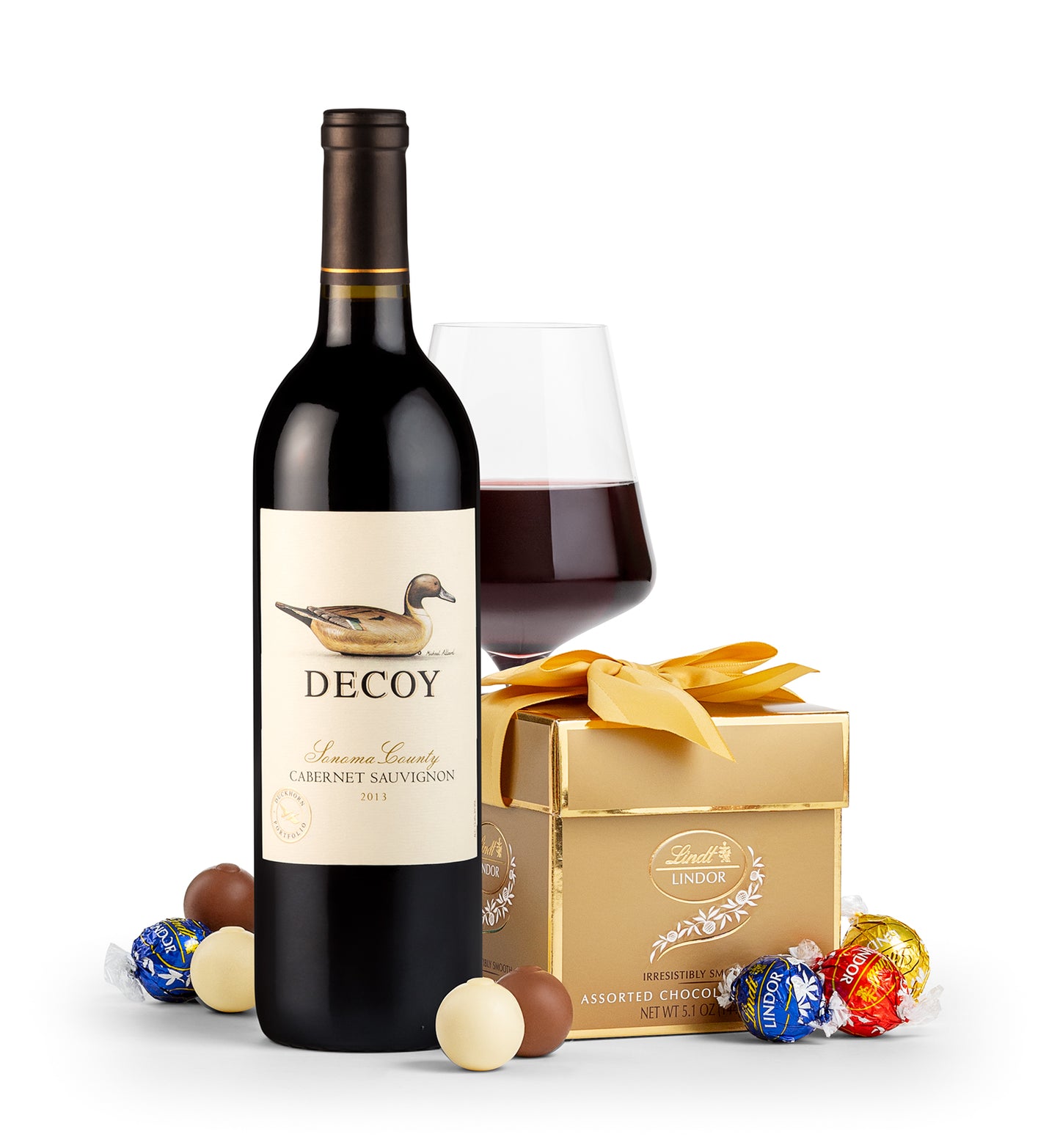 Classic LINDOR Truffle Box with Decoy Cabernet Sauvignon