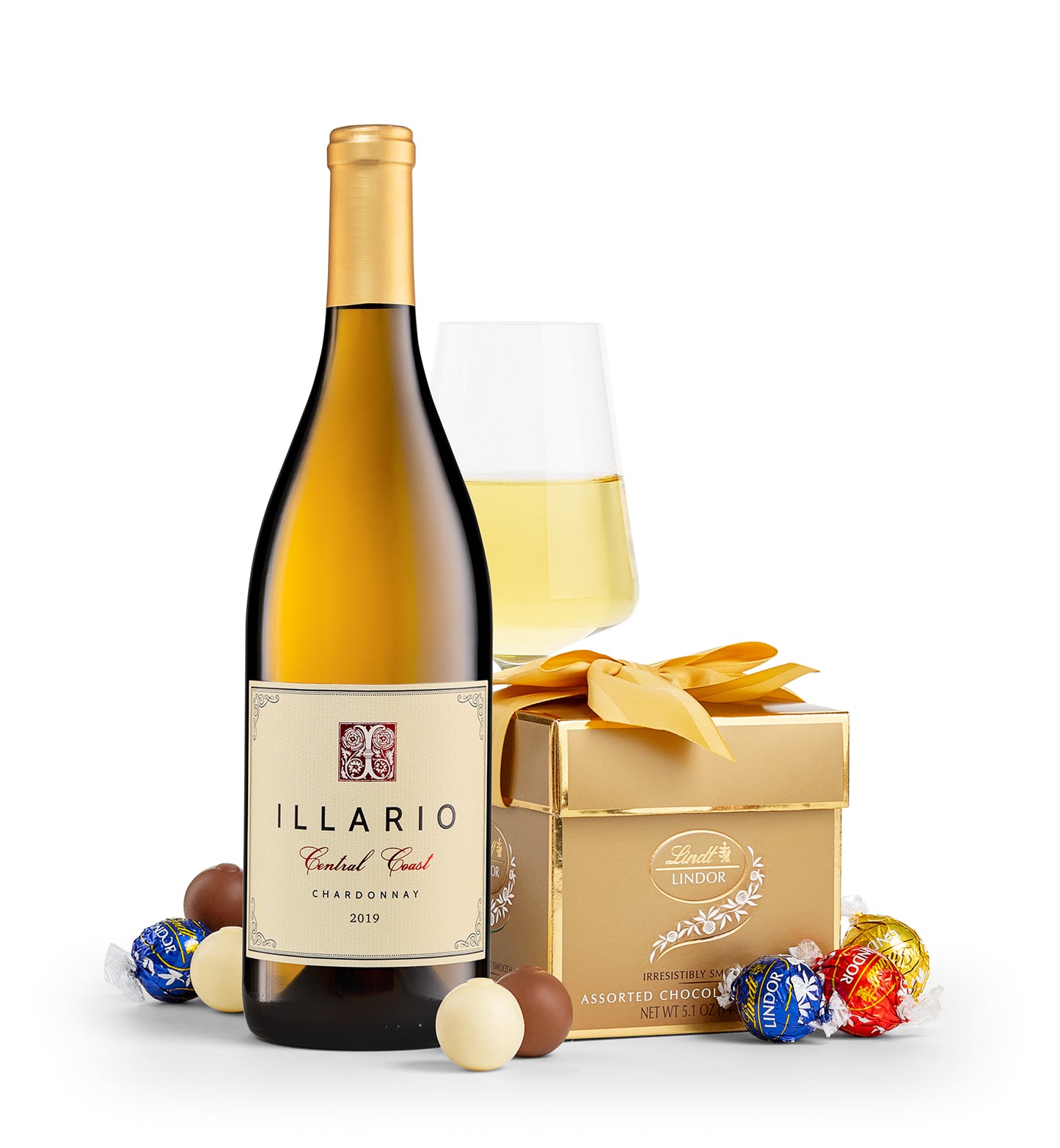 Classic LINDOR Truffle Box with Illario Chardonnay