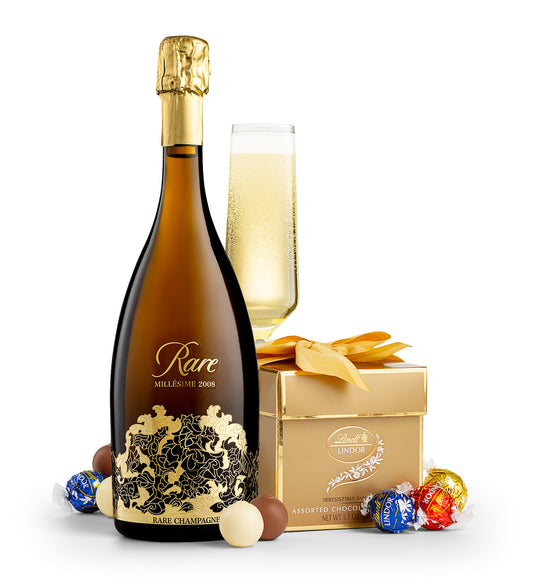 Classic LINDOR Assorted Truffle Box with Piper Heidsieck Rare
