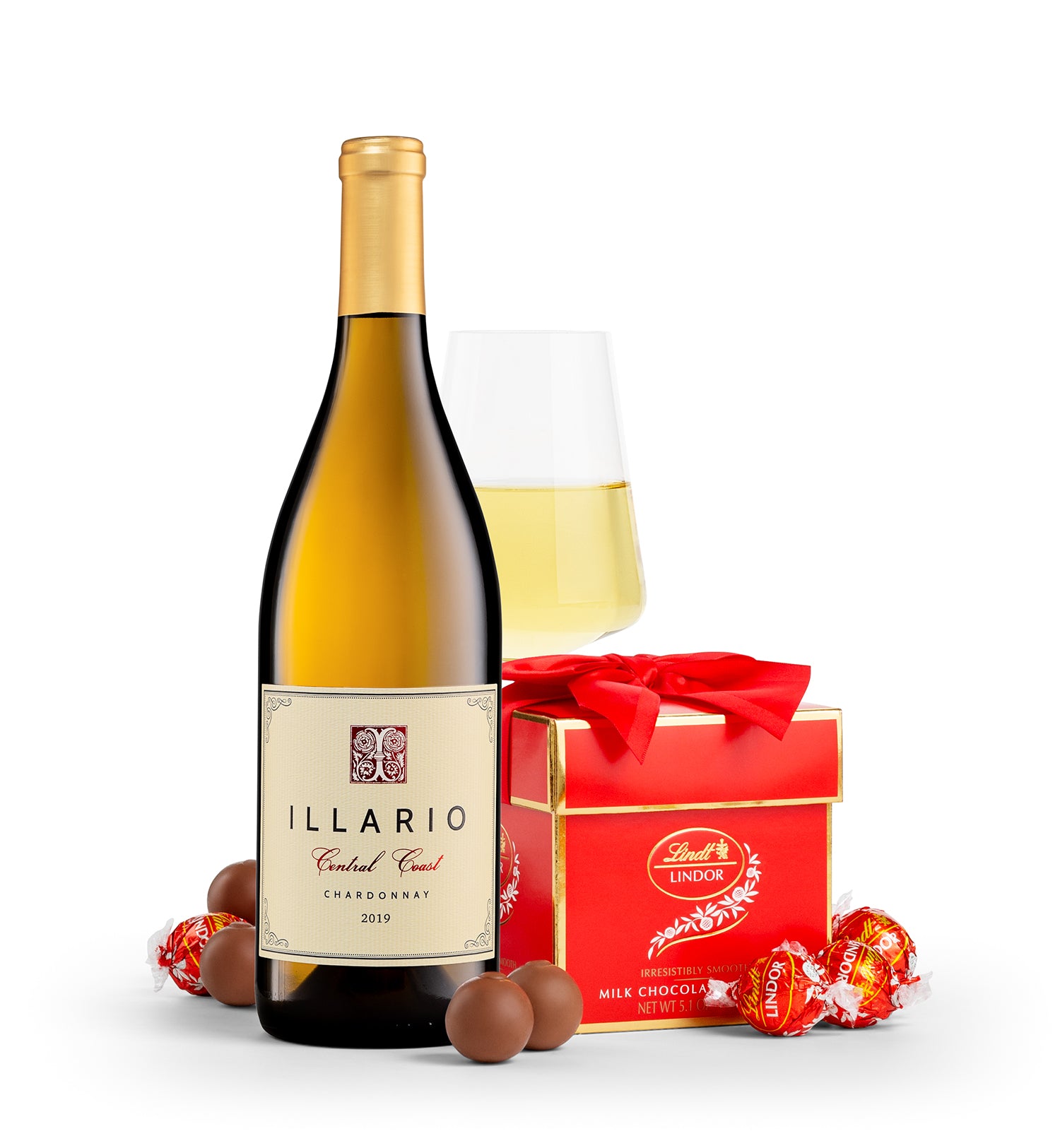 Classic LINDOR Truffle Box with Illario Chardonnay