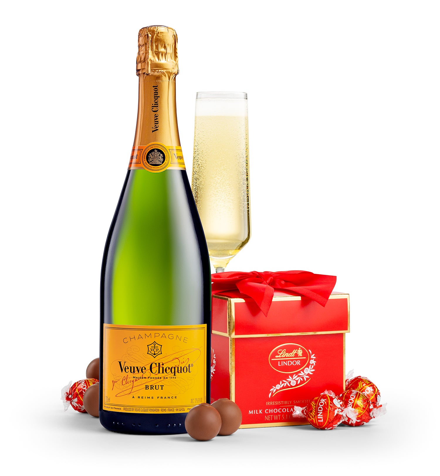 Classic LINDOR Truffle Box with Veuve Clicquot