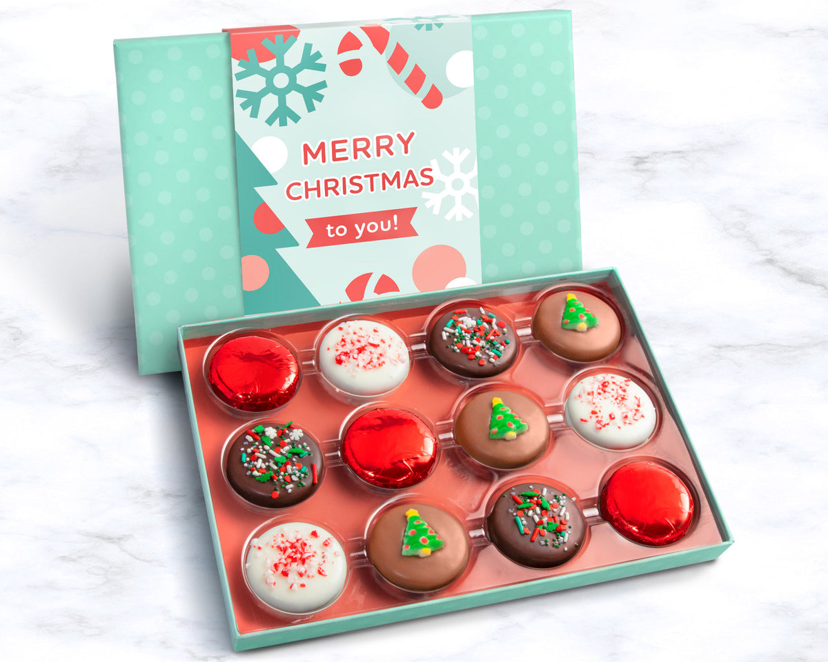 Merry & Bright Chocolate Cookie Gift Box