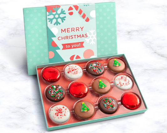 Merry & Bright Chocolate Cookie Gift Box