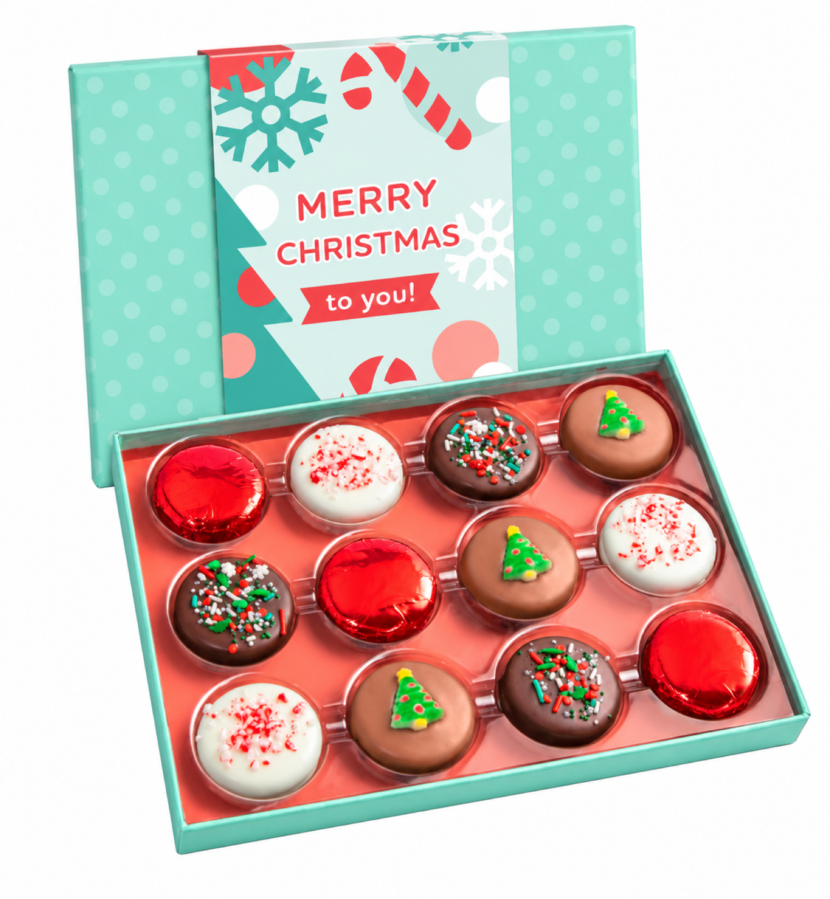 Merry & Bright Chocolate Cookie Gift Box