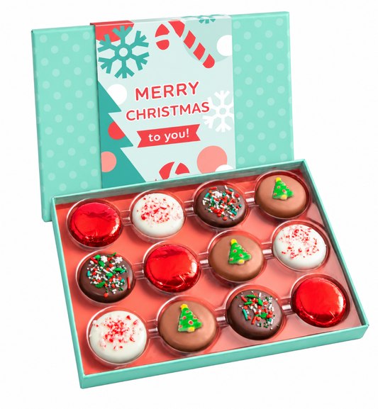 Merry & Bright Chocolate Cookie Gift Box