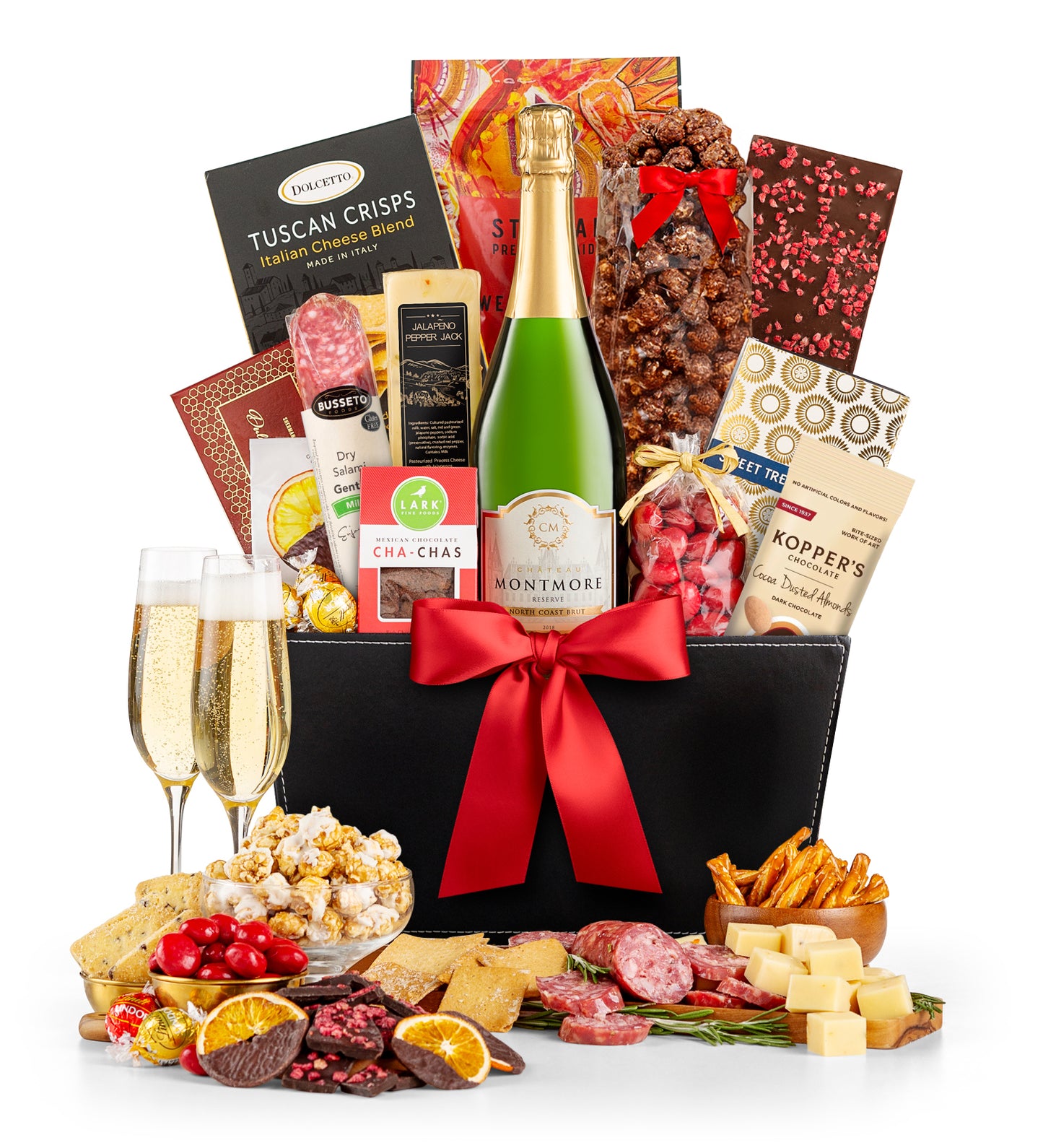 Champagne Wishes Gift Basket with Chateau Montmore Sparkling Reserve